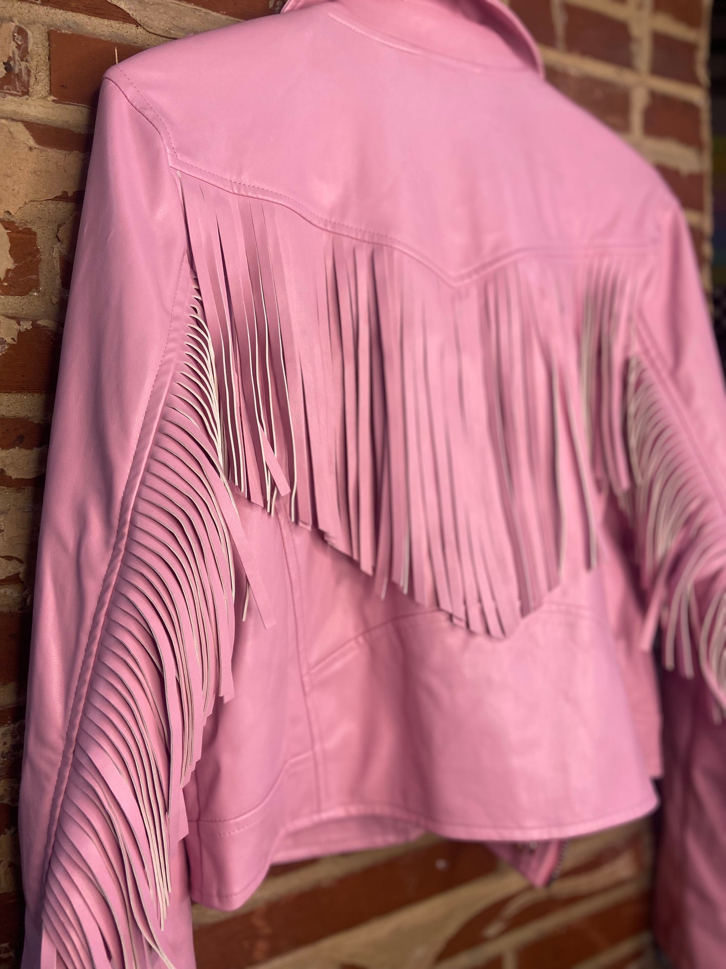 Pink Fringe Jacket