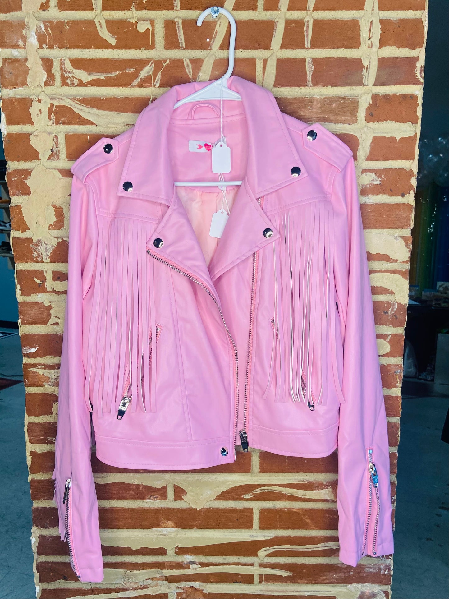 Pink Fringe Jacket