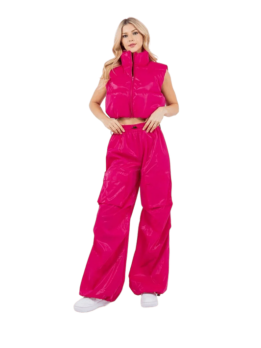 KANDI PANTS - MAGENTA